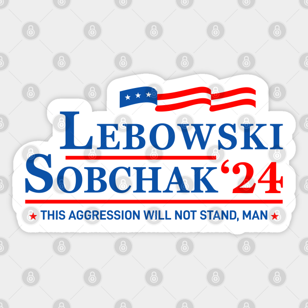 Lebowski 2024 Lebowski Sticker TeePublic